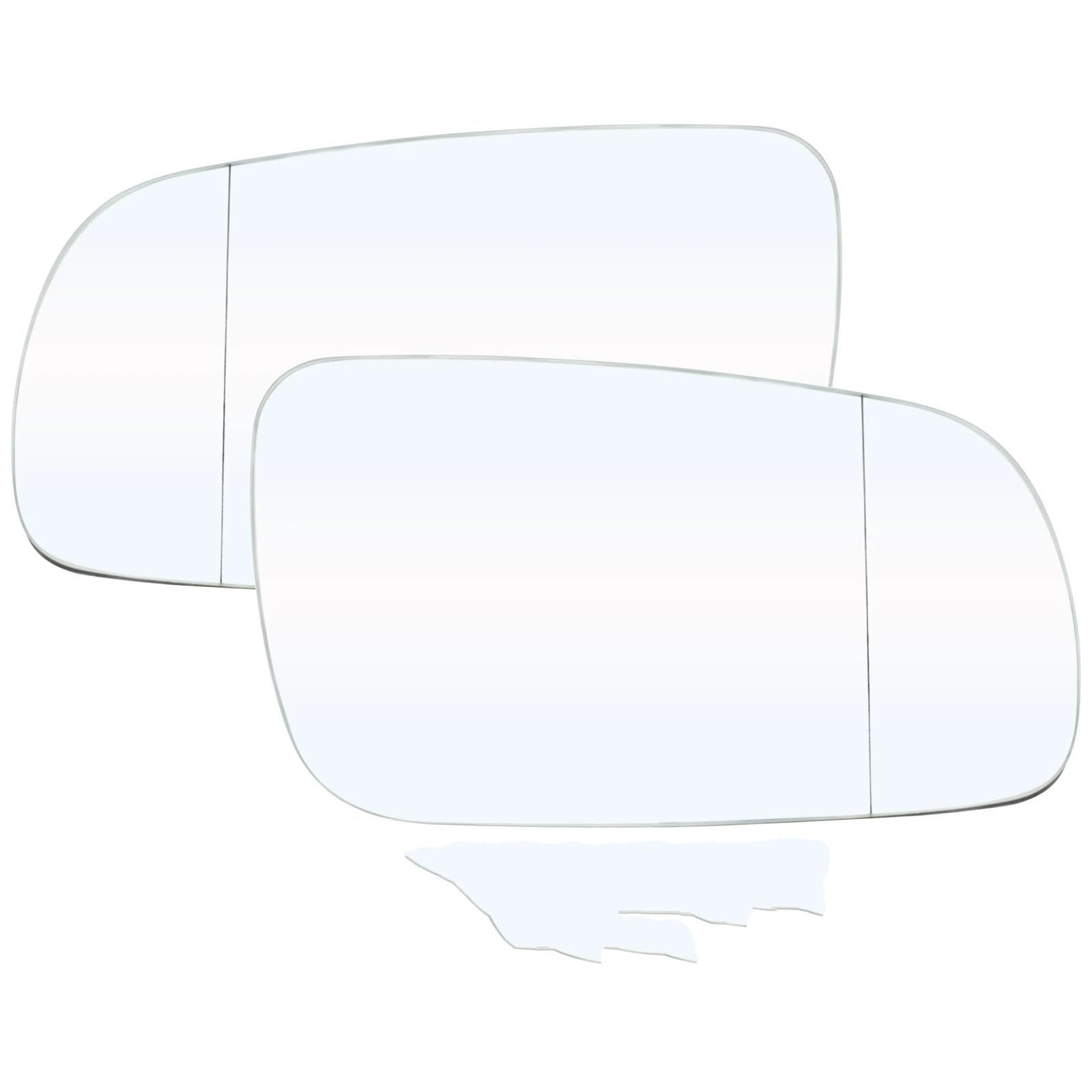 TGFCRUH Außenspiegel Glas Kompatibel Mit Golf MK4 1998–2003 Passat B5 1997 1998 1999 2000 2001 2002 2003 2004 Linkes Und Rechtes Seitenspiegelglas Beheizt Für Anklipsen(1 Pair) von TGFCRUH