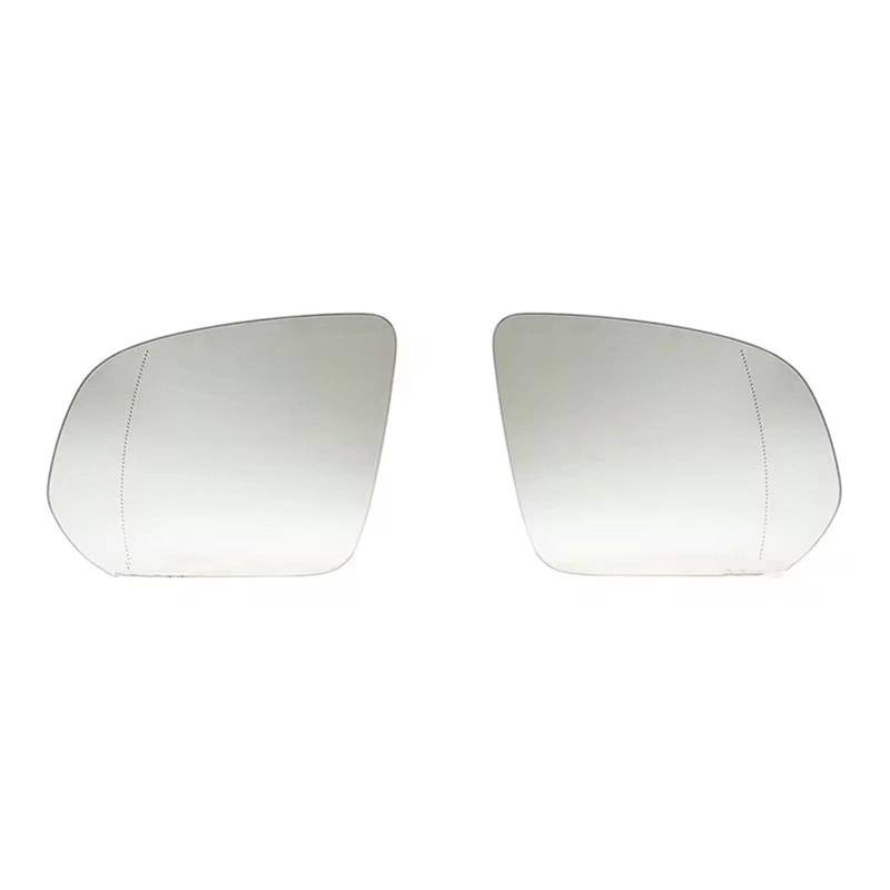 TGFCRUH Außenspiegel Glas Kompatibel Mit Mercedes Für Benz GLE W167 GLS 2020- Rückspiegelglas Autozubehör Heizung Blindbereich Hinten A1678102901 A1678102801(No blind,1 Pair) von TGFCRUH