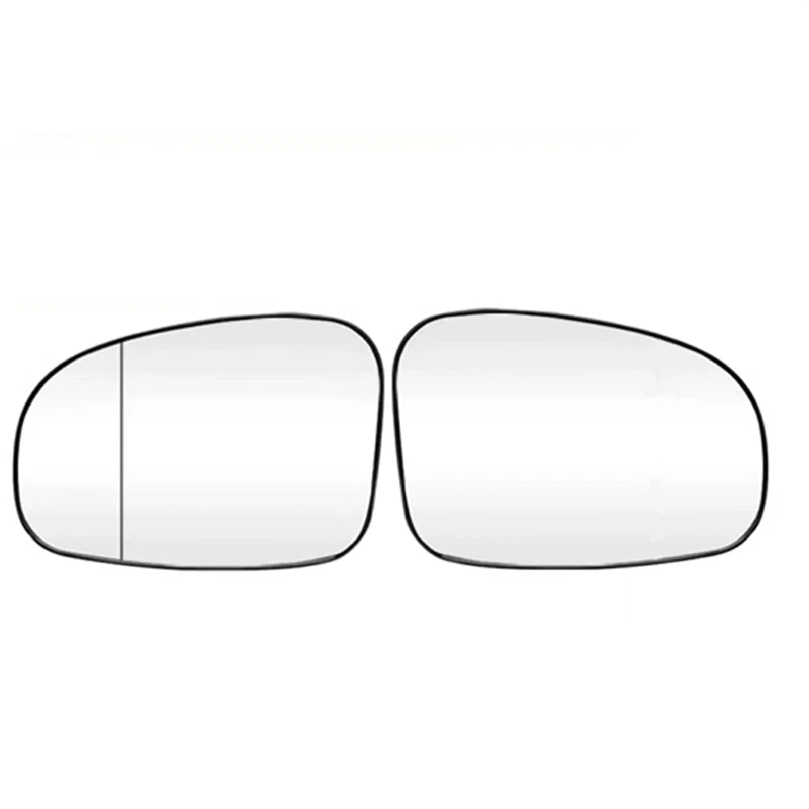 TGFCRUH Außenspiegel Glas Kompatibel Mit Toyota Für Prius 2010-2014 2015 2016 2017 Auto-Rückspiegelglas Außentür-Seitenlinse Mit Heizung Beheizt 87931-0P060 87961-0P060(1 Pair) von TGFCRUH