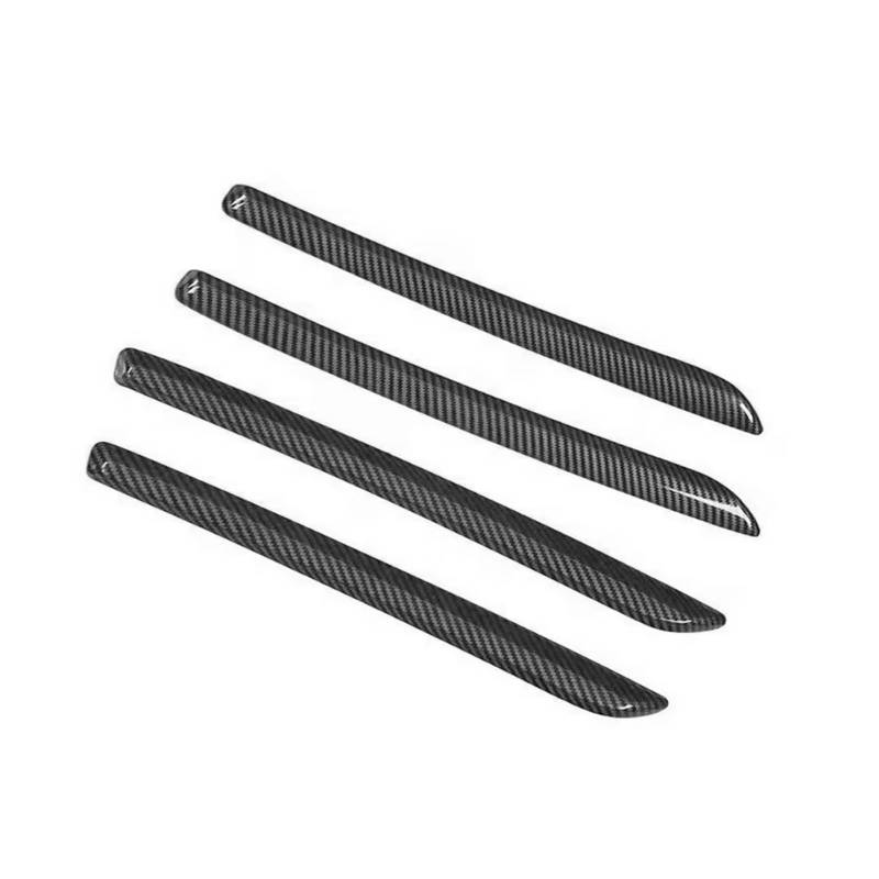 TGFCRUH Auto Mittelkonsole Trim Kompatibel Mit A3 8V S3 2014 2015 2016 2017 2018 2019 2020 4 Stück Auto Mittelkonsole Armaturenbrett Zierleiste Türdekoration Abdeckung Aufkleber Zierleisten(Black) von TGFCRUH
