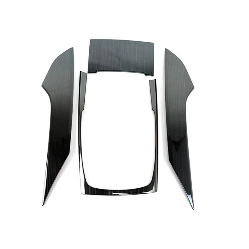 TGFCRUH Auto Mittelkonsole Trim Kompatibel Mit A6 C7 2012 2013 2014 2015 2016 2017 2018 Mittelkonsole Schalttafelrahmen Dekoration Schalthebelabdeckung Verkleidung Autozubehör(Black,Type b) von TGFCRUH