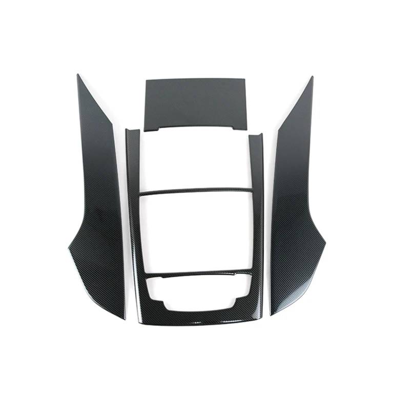 TGFCRUH Auto Mittelkonsole Trim Kompatibel Mit A6 C7 2012 2013 2014 2015 2016 2017 2018 Mittelkonsole Schalttafelrahmen Dekoration Schalthebelabdeckung Verkleidung Autozubehör(Carbon,Type A) von TGFCRUH