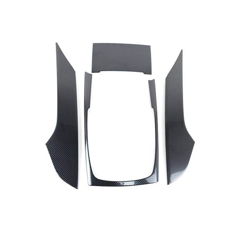 TGFCRUH Auto Mittelkonsole Trim Kompatibel Mit A6 C7 2012 2013 2014 2015 2016 2017 2018 Mittelkonsole Schalttafelrahmen Dekoration Schalthebelabdeckung Verkleidung Autozubehör(Carbon,Type b) von TGFCRUH