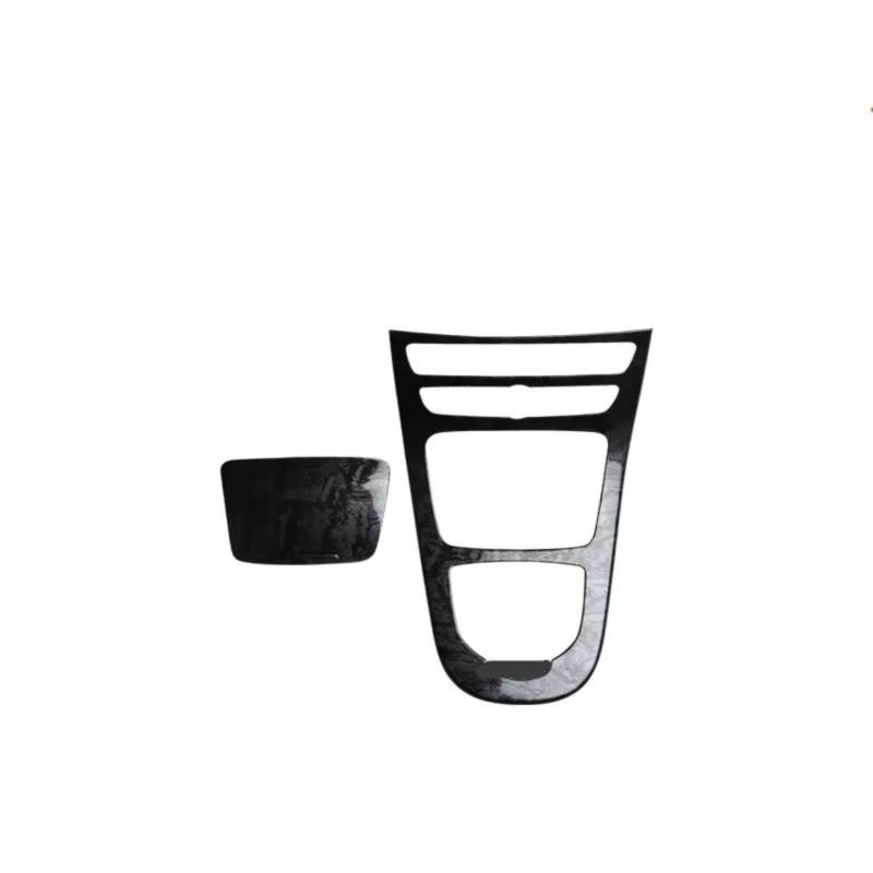 TGFCRUH Auto Mittelkonsole Trim Kompatibel Mit Benz E-Klasse Für W213 2016 2017 2018 2019 2020 1 Stück Mittelkonsole Getriebeauslassblende Schwarze Aufkleber Zubehör(Center Console) von TGFCRUH