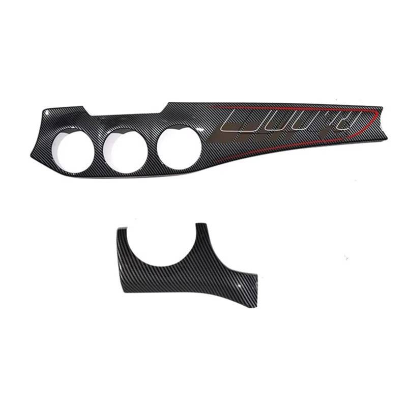 TGFCRUH Auto Mittelkonsole Trim Kompatibel Mit Benz Für GLA200 GLA260 Für CLA200 220 1 Stück, Auto-Innenschutzaufkleber Mittelkonsole Armaturenbrett Dekorationsaufkleber(A Black) von TGFCRUH