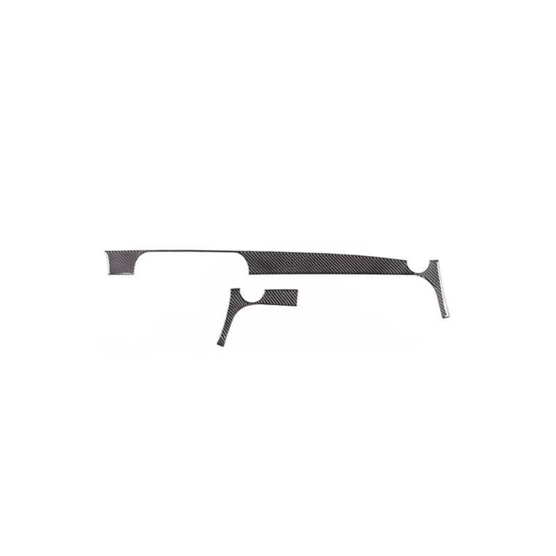 TGFCRUH Auto Mittelkonsole Trim Kompatibel Mit FIAT 500 2011 2012 2013 2014–2019. Auto-Styling, Auto-Armaturenbrett Mittelkonsole Dekorative Streifenaufkleber Auto-Innenteile(Black) von TGFCRUH