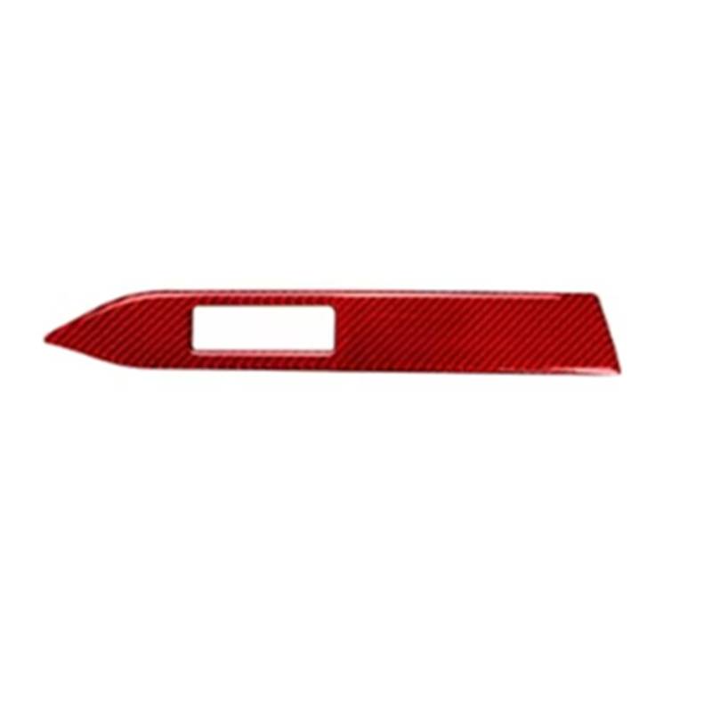 TGFCRUH Auto Mittelkonsole Trim Kompatibel Mit Ford Für Mustang 2015 2016 2017 2018 2019 2020 2021 1 Stück Links Rechts Autozubehör Auto-Armaturenbrett-Dekoration(Red(LHD)) von TGFCRUH
