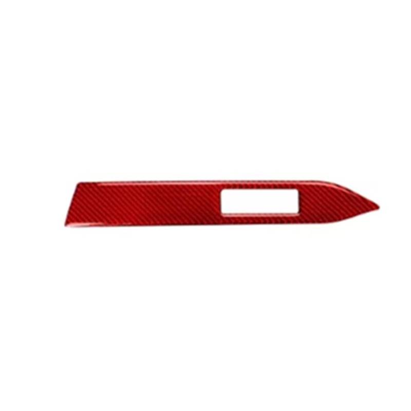 TGFCRUH Auto Mittelkonsole Trim Kompatibel Mit Ford Für Mustang 2015 2016 2017 2018 2019 2020 2021 1 Stück Links Rechts Autozubehör Auto-Armaturenbrett-Dekoration(Red(RHD)) von TGFCRUH