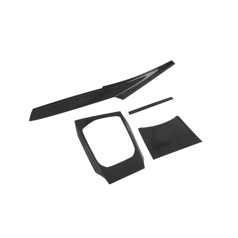 TGFCRUH Auto Mittelkonsole Trim Kompatibel Mit Für 3er Für G20 LCI 320i M2 G87 2023 2024 2025, 4-teilige Mittelkonsolenabdeckung, Armaturenbrett-Kits, Innenverkleidungen von TGFCRUH