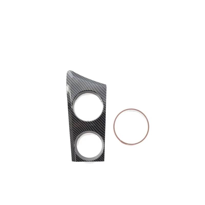 TGFCRUH Auto Mittelkonsole Trim Kompatibel Mit Für E81 E82 E87 E88 Für 1er 120i 2004 2005 2006 2007 2008 2009 2010 2011 1–2 Stück Getränkehalter Für Die Linke Mittelkonsole(Carbon Grain 1pcs) von TGFCRUH