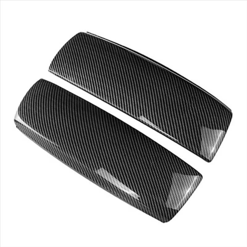 TGFCRUH Auto Mittelkonsole Trim Kompatibel Mit Für X5 F15 X6 F16 2014 2015 2016 2017 2018 2019 2 Stück Fiber Center Console Panel Cover Trim Dekoration Aufkleber von TGFCRUH