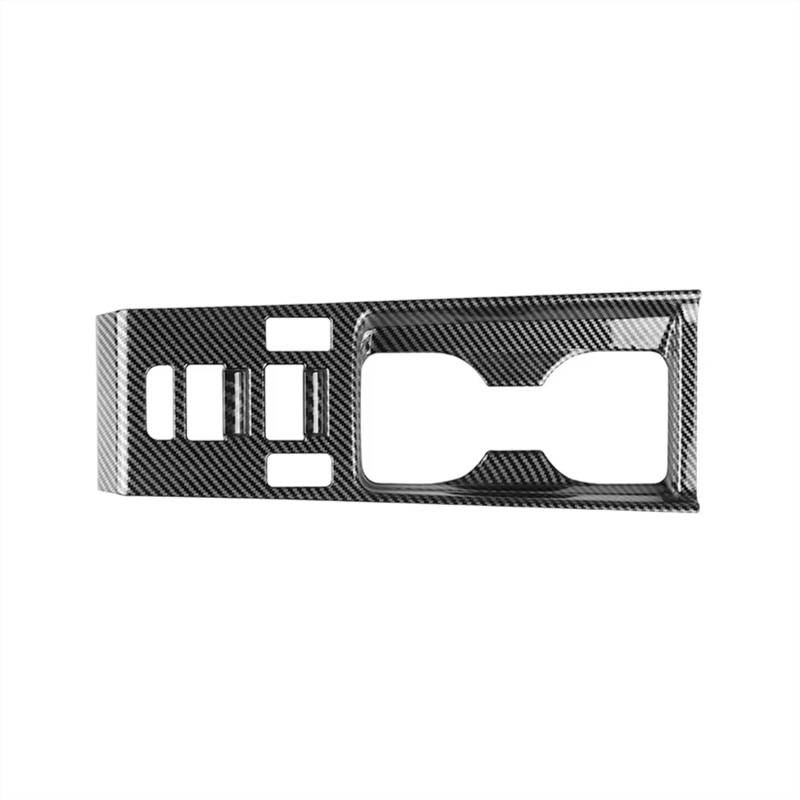 TGFCRUH Auto Mittelkonsole Trim Kompatibel Mit IONIQ 6 2022 2023 Auto-Carbon-Faser-Farbe Mittelkonsole Wasserbecherhalter Dekoration Abdeckung Zieraufkleber Auto-Innenraum von TGFCRUH