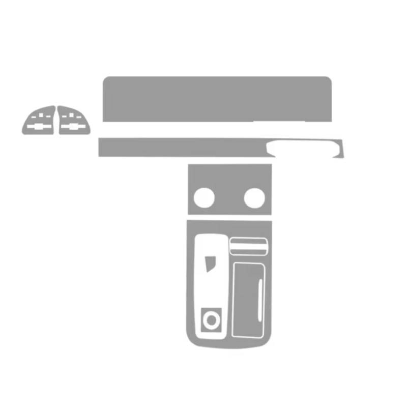 TGFCRUH Auto Mittelkonsole Trim Kompatibel Mit Jetour Für X70 2021 1 Stück Transparente Folie Auto-Schutz Innenaufkleber Mittelkonsole Getriebe Armaturenbrett von TGFCRUH