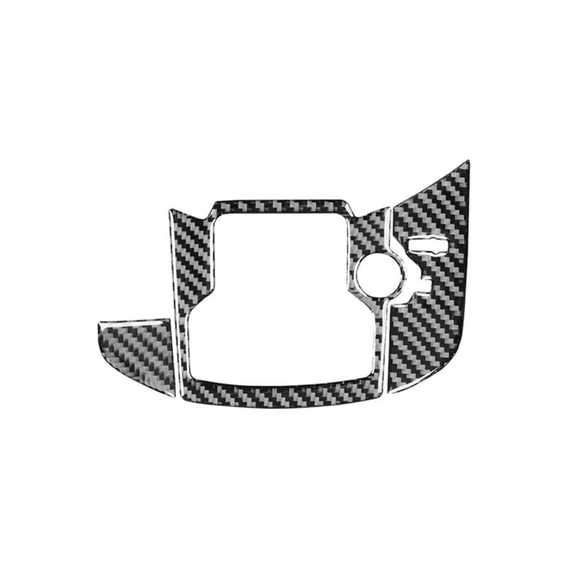 TGFCRUH Auto Mittelkonsole Trim Kompatibel Mit Mazda Für CX-9 2016–2023 Zubehör Kohlefaser-Innenraum Auto-Zentralsteuerungsknopf Dekorative Rahmenabdeckung Zieraufkleber(LHD) von TGFCRUH