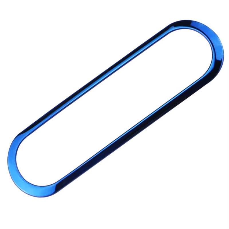 TGFCRUH Auto Mittelkonsole Trim Kompatibel Mit Nissan Für Kicks 2017 2018 2019 2020 2021 AC Knob Panel Cover Aufkleber Mittelkonsole Dekorative Streifen(Blue) von TGFCRUH