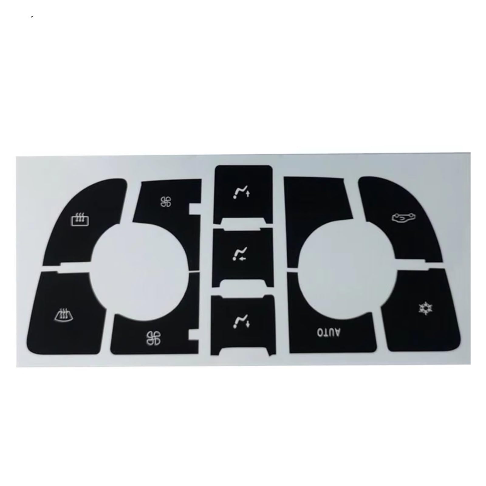 TGFCRUH Auto Mittelkonsole Trim Kompatibel Mit Opel Für Astra GTC 2009 2010 2011 2012 2013 2014 2015 1 Stück Dekorative Rahmen Für Die Mittelkonsole Zubehör(for Climate Control) von TGFCRUH