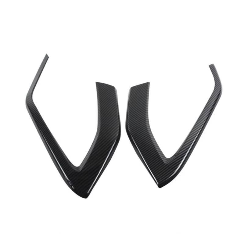 TGFCRUH Auto Mittelkonsole Trim Kompatibel Mit Q2 2018 2019 2020 2021 LHD 2-teiliges Auto-Mittelkonsolen-Schalthebel-Seitenverkleidungs-Dekorationsabdeckungs-Trimm-Carbon-Zubehör(Side Frame) von TGFCRUH