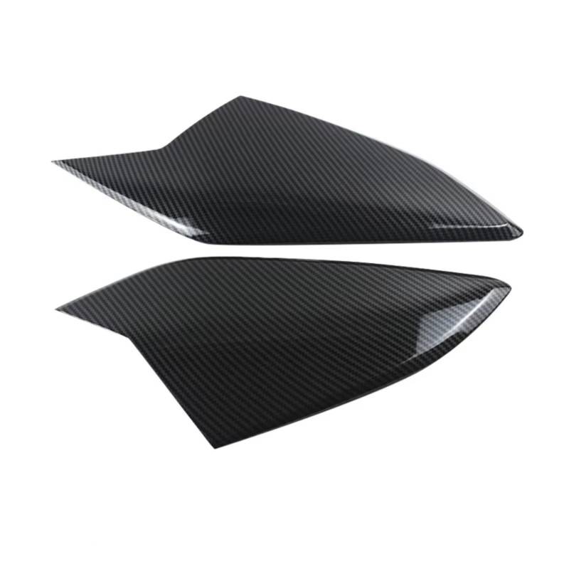 TGFCRUH Auto Mittelkonsole Trim Kompatibel Mit Q2 2018 2019 2020 2021 LHD 2-teiliges Auto-Mittelkonsolen-Schalthebel-Seitenverkleidungs-Dekorationsabdeckungs-Trimm-Carbon-Zubehör(Side Panel) von TGFCRUH