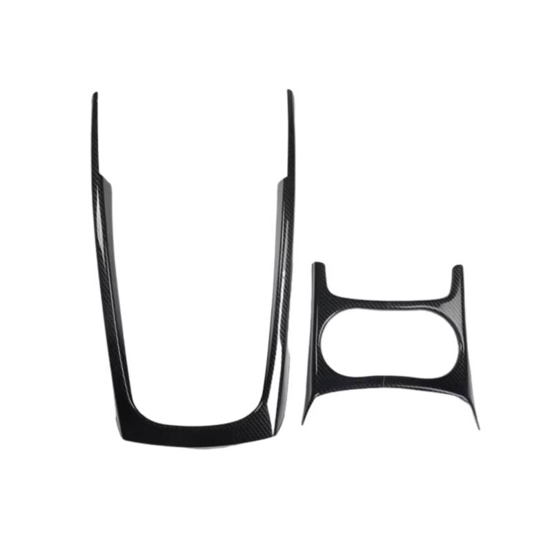 TGFCRUH Auto Mittelkonsole Trim Kompatibel Mit Q5 2010 2011 2012 2013 2014 2015 2016 2017 1 Stück Autokonsole Armlehne Schalthebel-Dekorationsrahmen Zubehör(Carbon Fiber Color B) von TGFCRUH