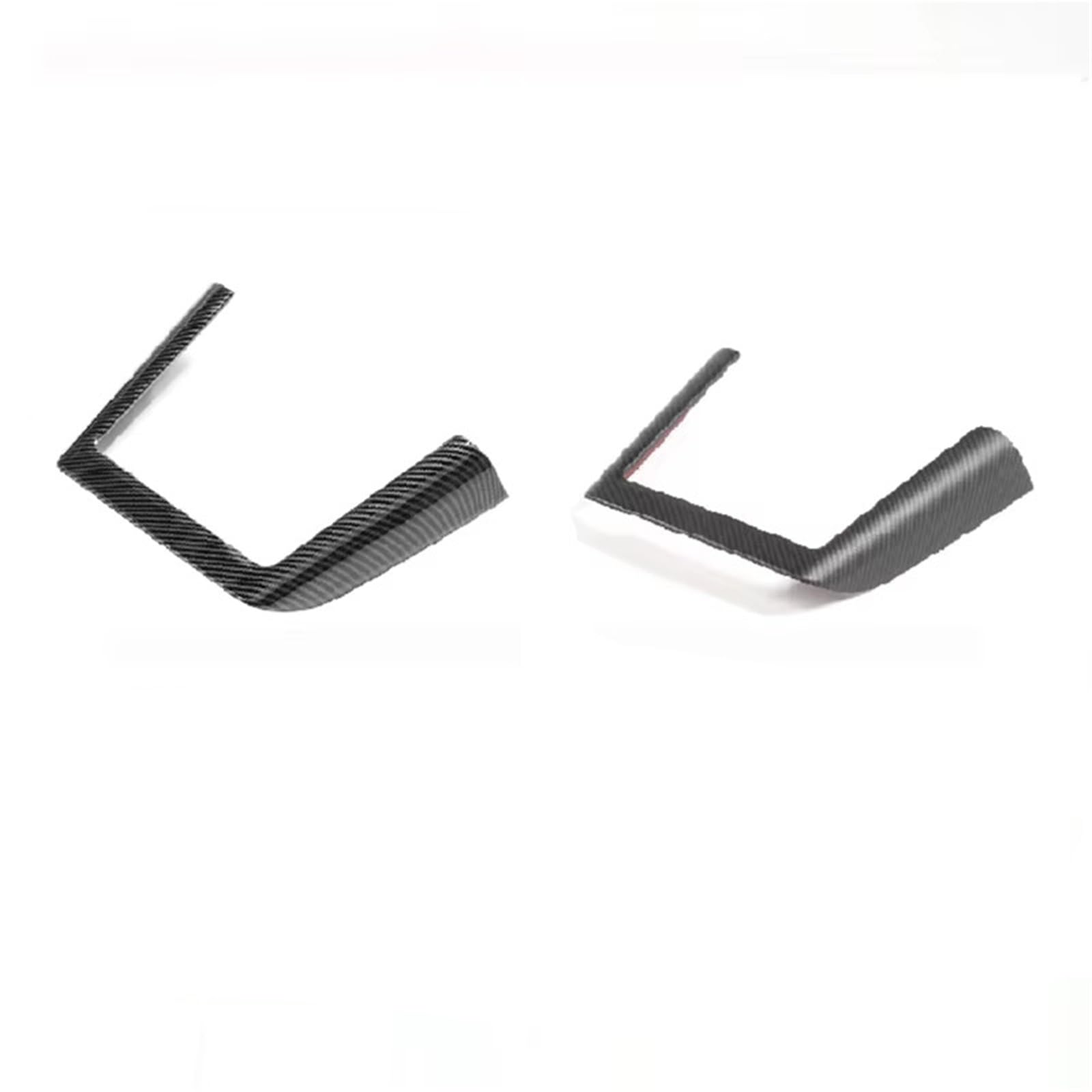 TGFCRUH Auto Mittelkonsole Trim Kompatibel Mit Tesla Für Model 3 2023 2024 4-teilige Glänzende Carbonfaser-Abdeckung Für Armaturenbrett-Mittelkonsolen-Zubehör(Charging Strip) von TGFCRUH
