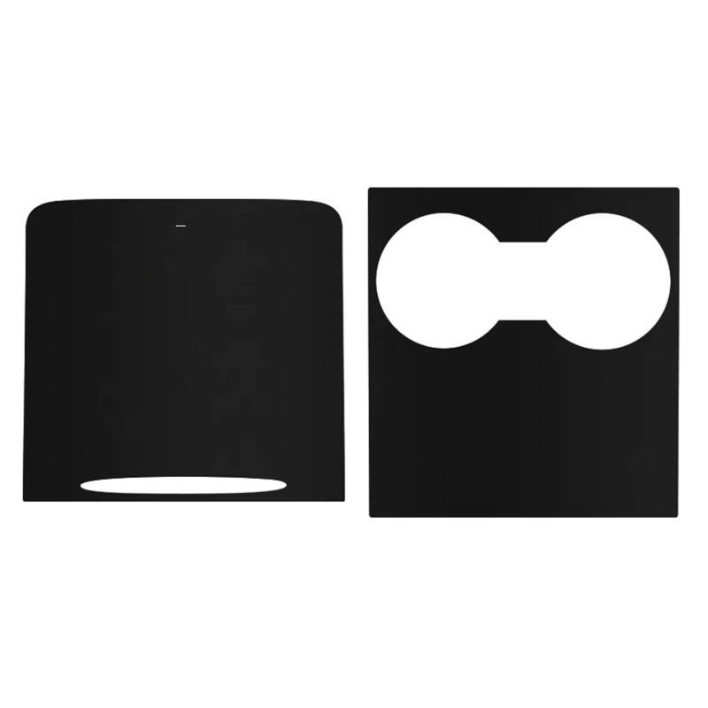 TGFCRUH Auto Mittelkonsole Trim Kompatibel Mit Tesla Für Model 3 Für Model Y 2021 2022 Center Console Panel Aufkleber Zentrale Steuerung Abdeckung Auto Innen Zubehör(Black) von TGFCRUH