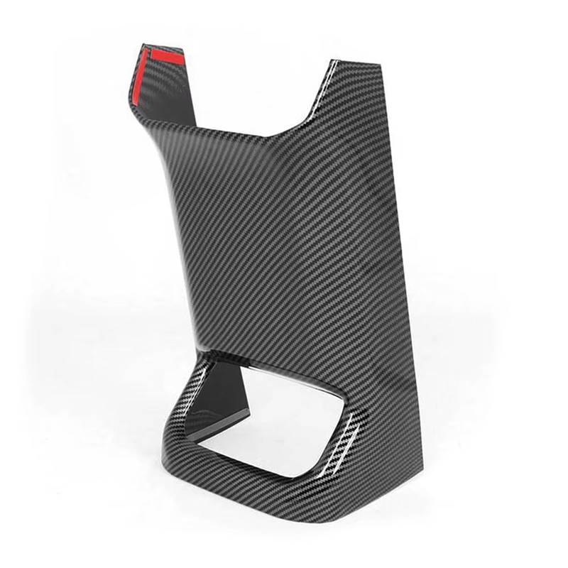 TGFCRUH Auto Mittelkonsole Trim Kompatibel Mit Toyota Für Highlander XU70 2022 Auto-Mittelkonsole Für Sitzarmlehnenbox Hintere Schutzabdeckung Anti-Kick-Autozubehör(Carbon Fiber) von TGFCRUH