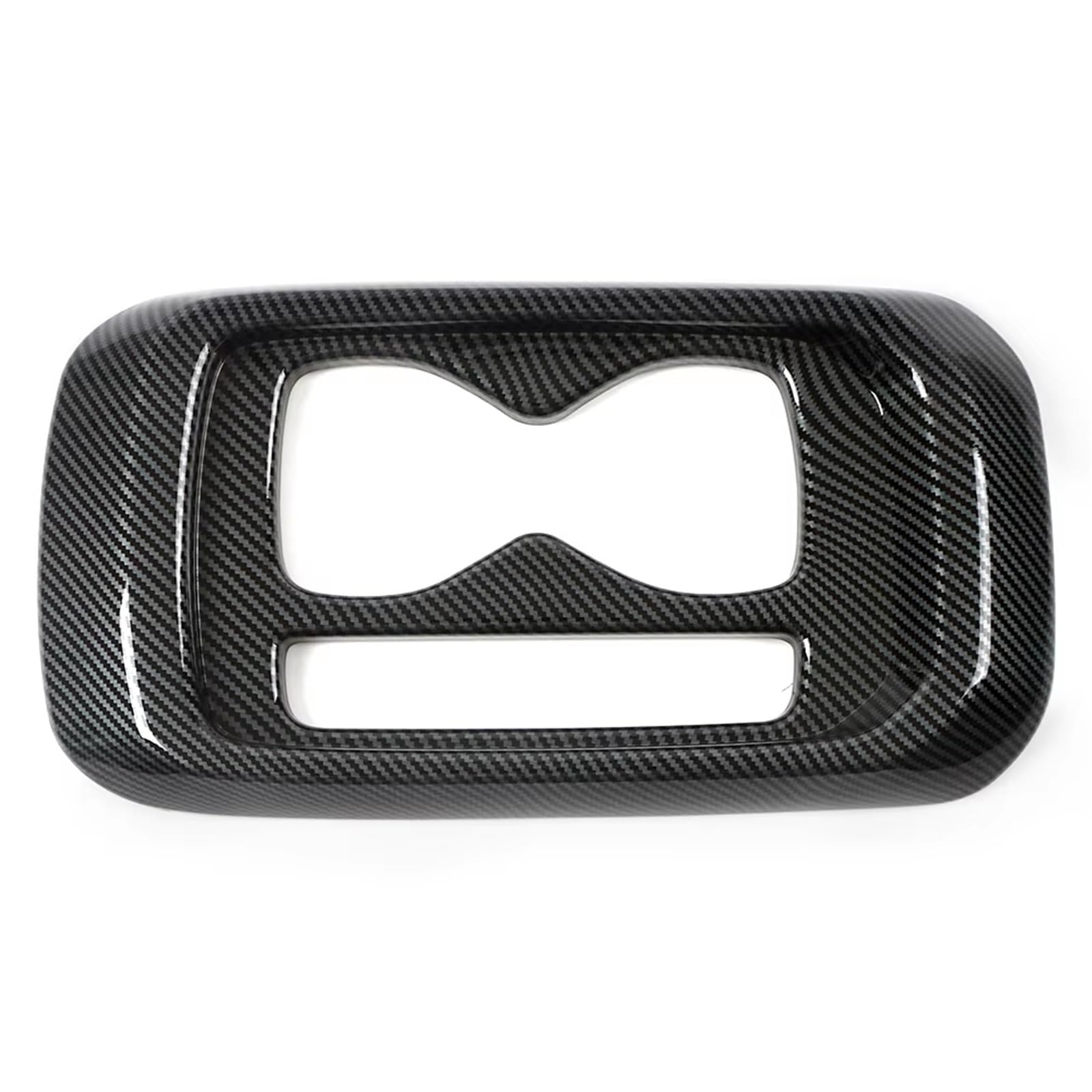 TGFCRUH Auto Mittelkonsole Trim Kompatibel Mit VW Für ID.4 ID4 2021 2022 2023 Auto-Mittelkonsolen-Teil Refit Gangschaltung Wasserbecherhalter Rahmenverkleidung Zieraufkleber(Carbon Fiber) von TGFCRUH