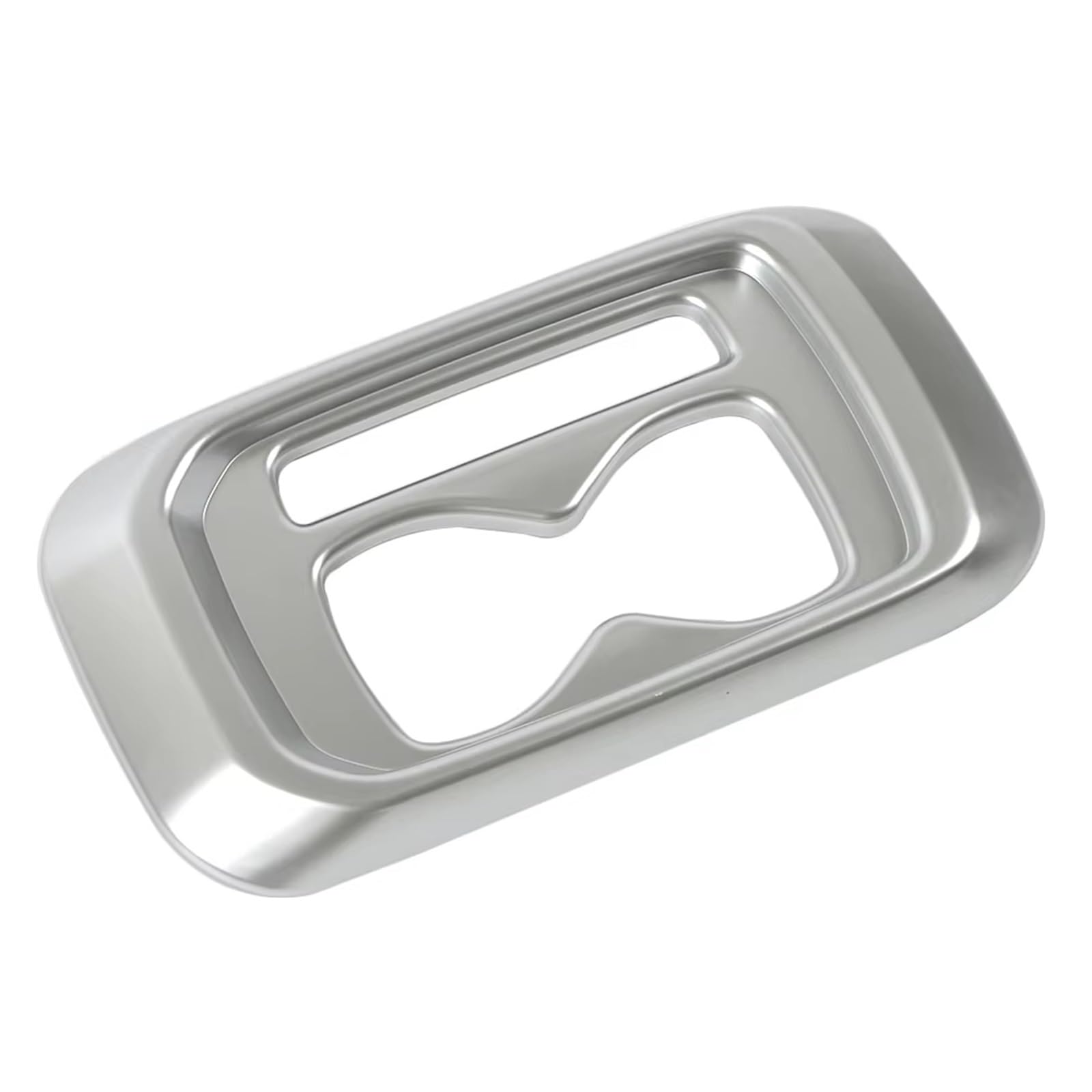 TGFCRUH Auto Mittelkonsole Trim Kompatibel Mit VW Für ID.4 ID4 2021 2022 2023 Auto-Mittelkonsolen-Teil Refit Gangschaltung Wasserbecherhalter Rahmenverkleidung Zieraufkleber(Silver) von TGFCRUH