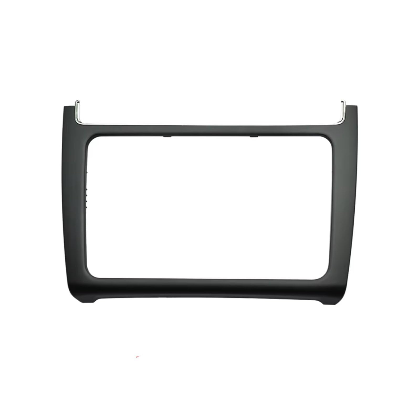 TGFCRUH Auto Mittelkonsole Trim Kompatibel Mit VW Für Polo 2014 2015 2016 2017 1 Stück Auto-Armaturenbrett Umbaurahmen-Kit Radio-Audio-Blendenverkleidung(Matte Black) von TGFCRUH