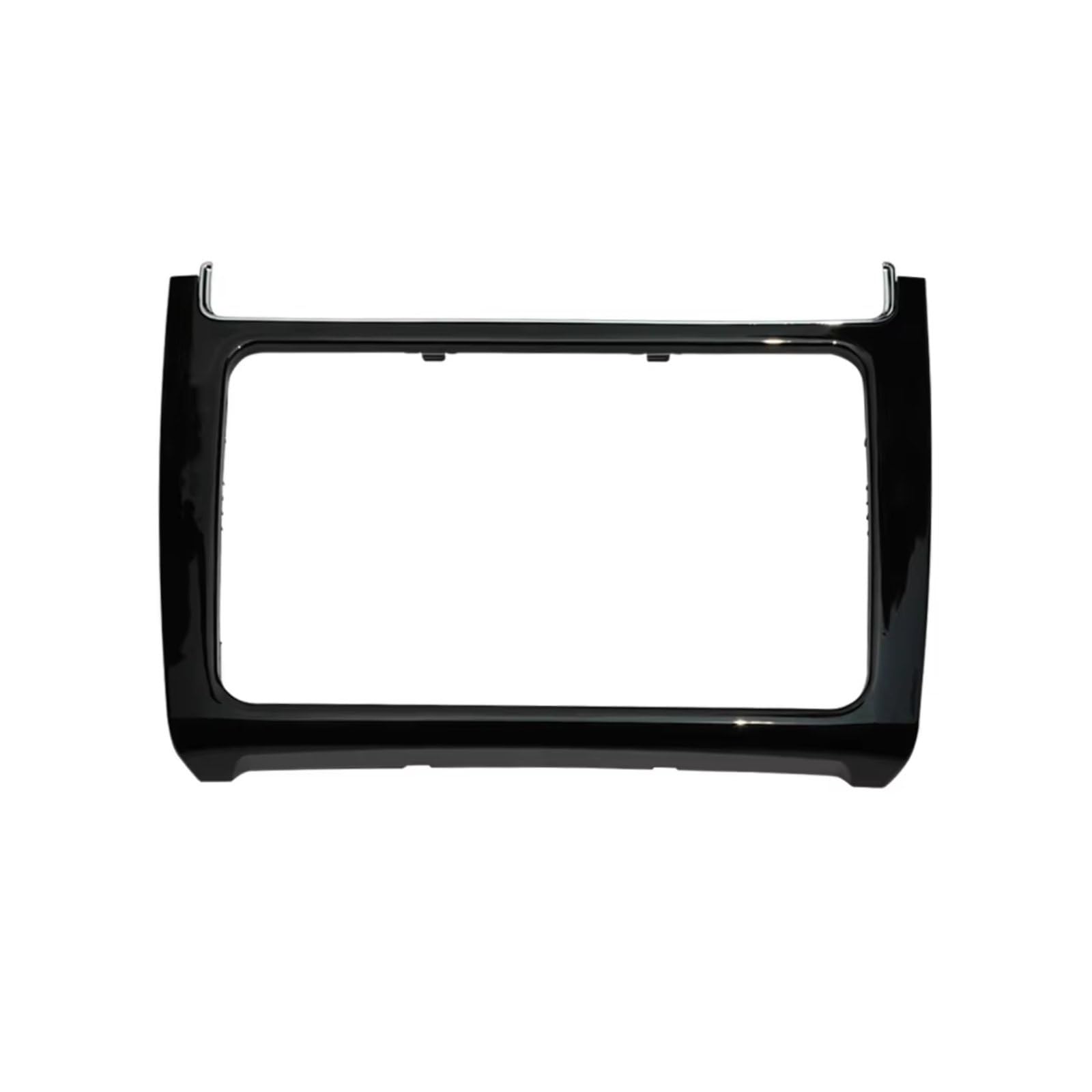 TGFCRUH Auto Mittelkonsole Trim Kompatibel Mit VW Für Polo 2014 2015 2016 2017 1 Stück Auto-Armaturenbrett Umbaurahmen-Kit Radio-Audio-Blendenverkleidung(Piano Black) von TGFCRUH