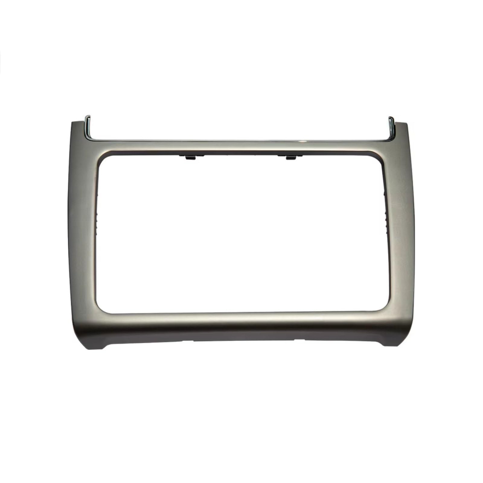 TGFCRUH Auto Mittelkonsole Trim Kompatibel Mit VW Für Polo 2014 2015 2016 2017 1 Stück Auto-Armaturenbrett Umbaurahmen-Kit Radio-Audio-Blendenverkleidung(Silver) von TGFCRUH