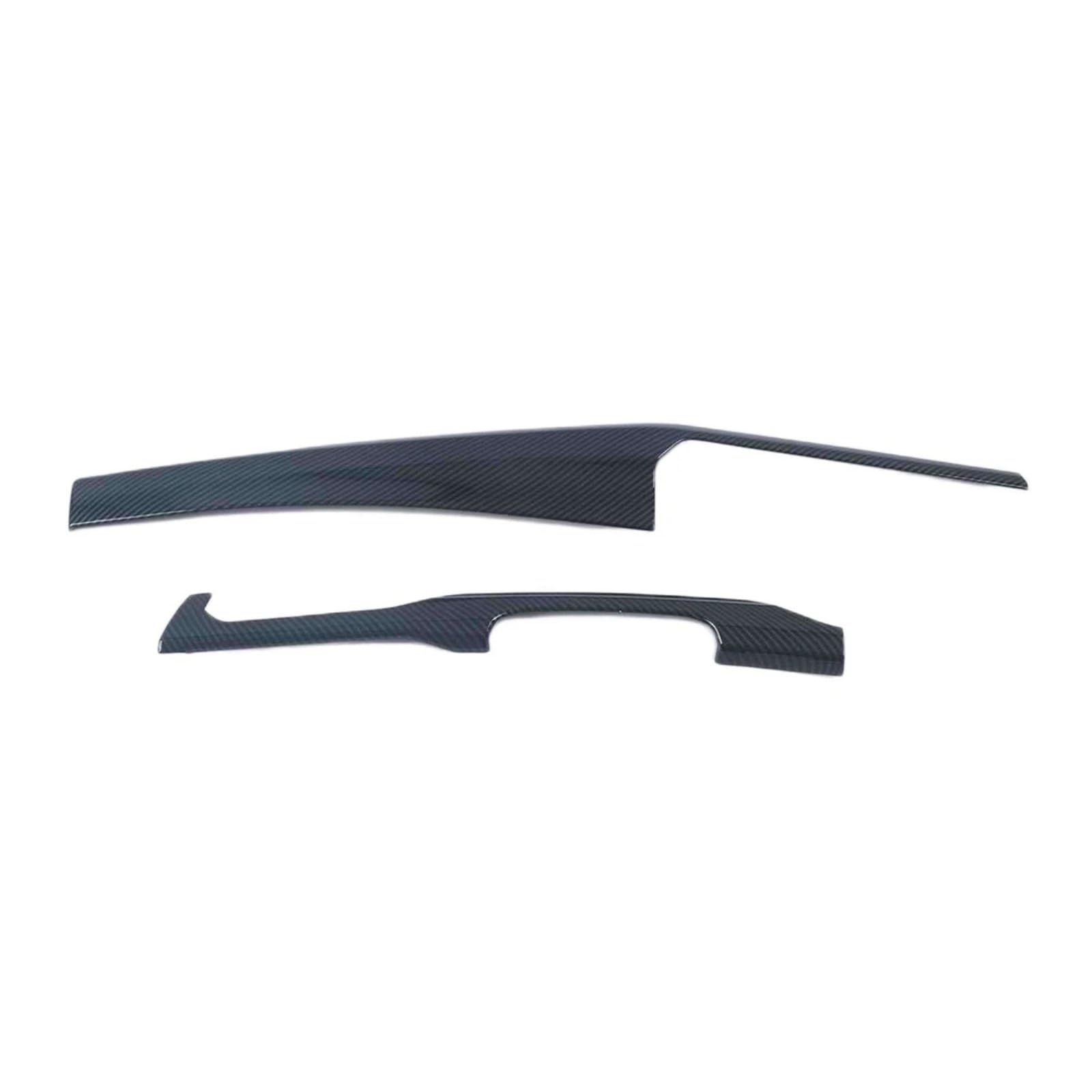 TGFCRUH Auto Mittelkonsole Trim Kompatibel Mit Vw Für Golf 8 Für Mk8 2021 2022 2 Stück Carbon-Auto-Armaturenbrett-Instrumentenschutzplatte Dekoratives Abdeckungszubehör(Carbon) von TGFCRUH