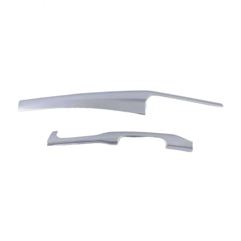 TGFCRUH Auto Mittelkonsole Trim Kompatibel Mit Vw Für Golf 8 Für Mk8 2021 2022 2 Stück Carbon-Auto-Armaturenbrett-Instrumentenschutzplatte Dekoratives Abdeckungszubehör(White) von TGFCRUH