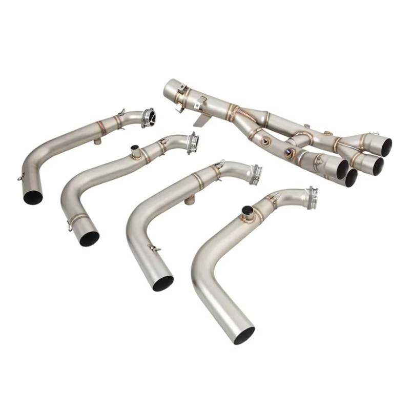 TGFCRUH Mittelteil des Auspuffrohrs Für S1000XR 2020 2021 2022 2023 Motorrad Auspuff Vorne Link Rohr Ändern Moto Flucht Rohr Verbinden Schalldämpfer von TGFCRUH