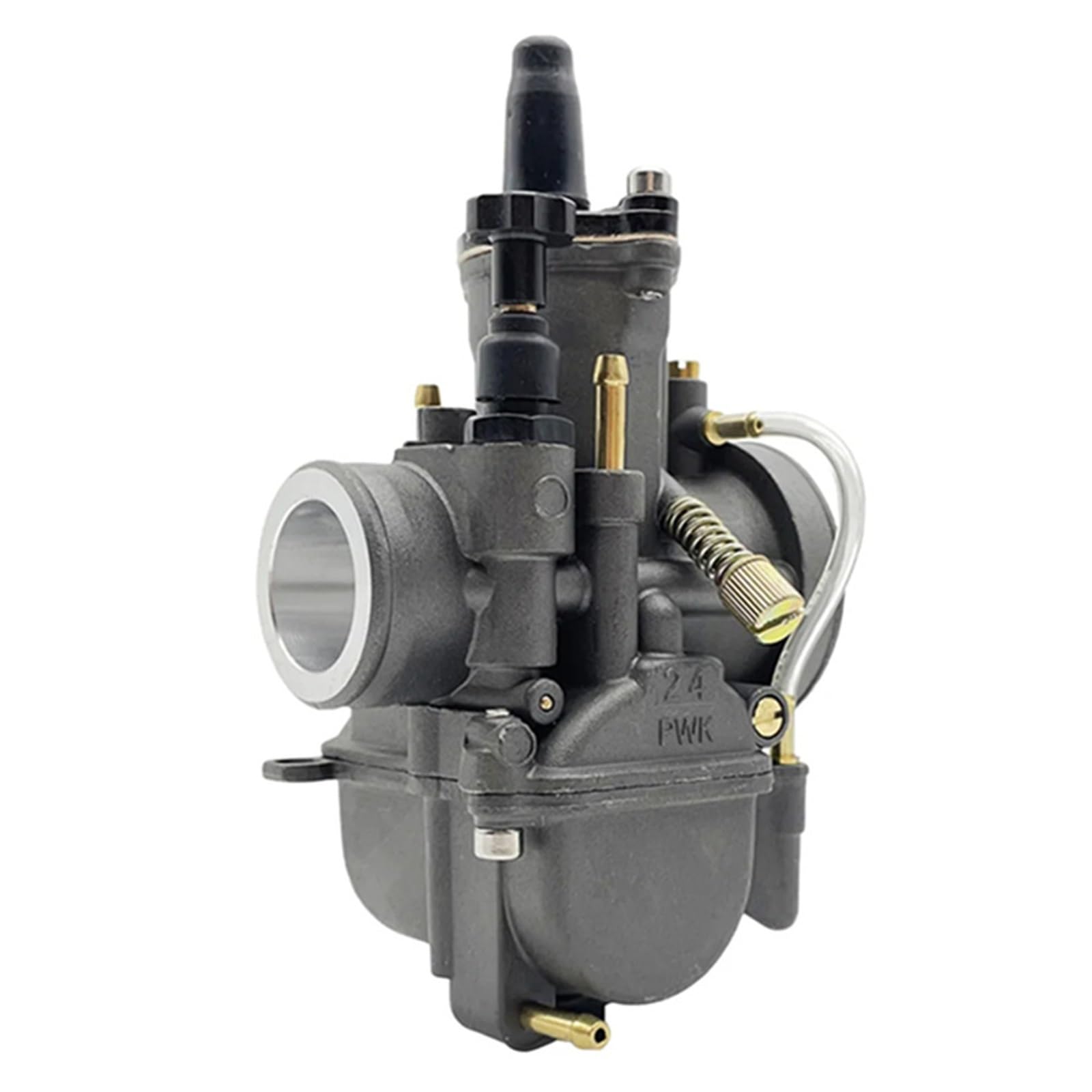 TGFCRUH Motorrad Motoren Carb Für 24mm 26mm 28mm 30mm 32mm 34mm 2T 4T Für Vergaser Carburador Mit Power Jet Vergaser Mit Filter Choke Kit(24mm) von TGFCRUH