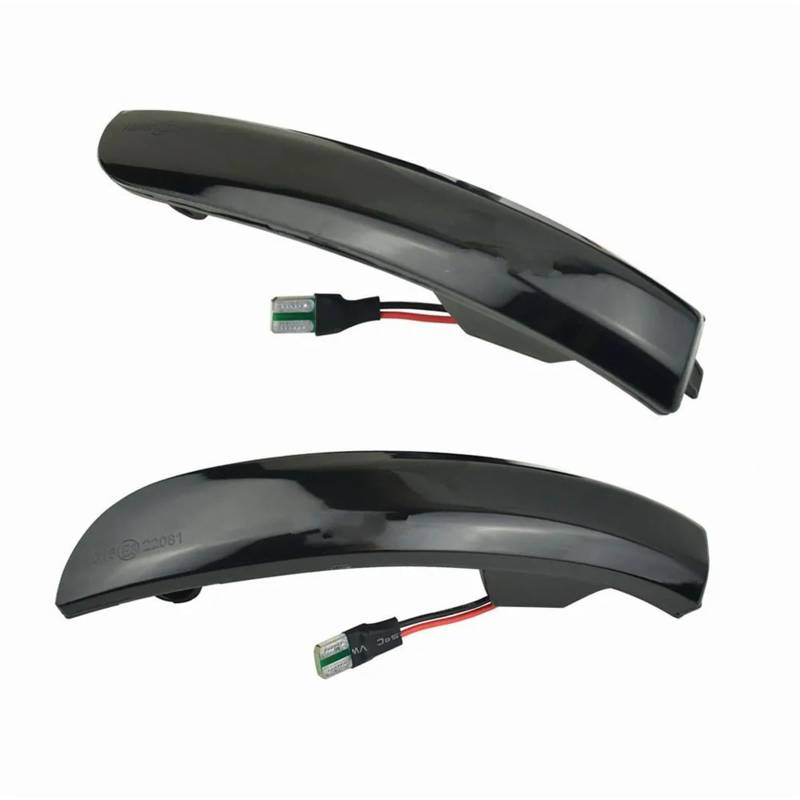 TGFCRUH Rear View Spiegelblinker Kompatibel Mit Ford Für Kuga Für Escape Für EcoSport 2013–2018 Komplett Geräuchert Schwarz Dynamischer Blinker Seitenspiegel Blinker Signal-Repeater von TGFCRUH