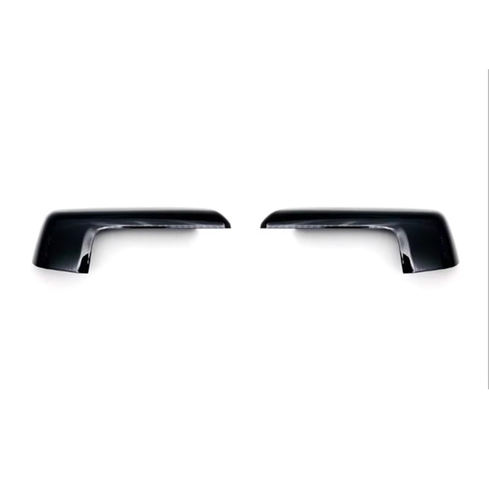 TGFCRUH Rückspiegelkappe Kompatibel Mit Chevrolet Für Silverado 2019 2020 2021 2022 2023 Spiegelabdeckung Silber Chrom/Schwarz Aufsteckbare Autoreflektor-Rückfahrkamera-Kappen(Black) von TGFCRUH
