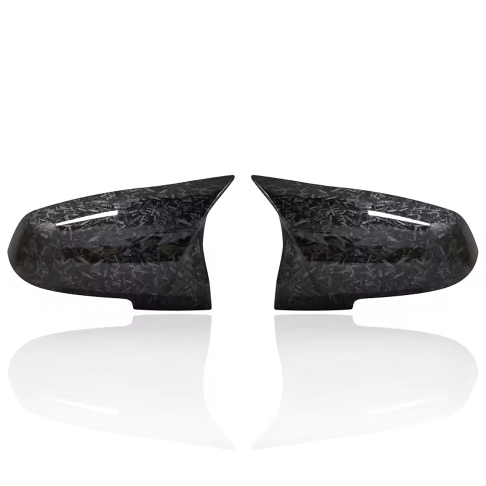 TGFCRUH Rückspiegelkappe Kompatibel Mit Für 2er F22 F23 218i 220i 228i Für Coupé Und Cabrio Ab 2014 2-teilige Rückspiegel-Abdeckkappe Carbon Black(Forged Carbon Look) von TGFCRUH