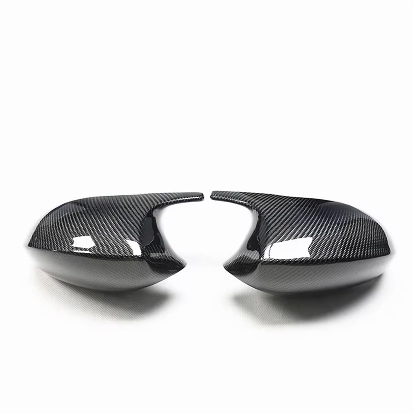 TGFCRUH Rückspiegelkappe Kompatibel Mit Für 3er E90 E91 2005 2006 2007 Spiegelabdeckung Auto-Rückspiegelkappe Carbonfaser-Optik/Schwarz Glänzend Autoteile(Carbon Fiber Look) von TGFCRUH