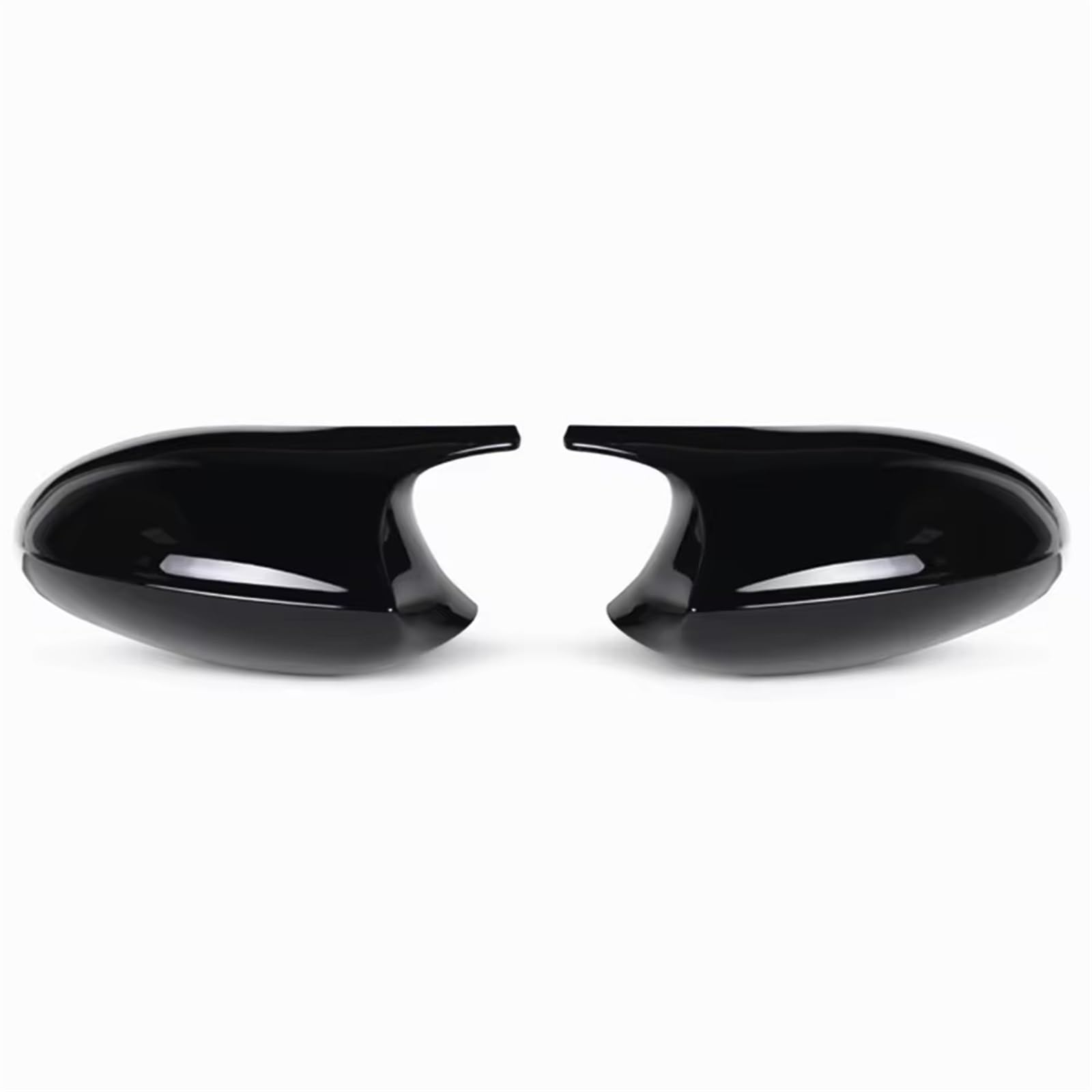 TGFCRUH Rückspiegelkappe Kompatibel Mit Für 3er E90 E91 2005 2006 2007 Spiegelabdeckung Auto-Rückspiegelkappe Carbonfaser-Optik/Schwarz Glänzend Autoteile(Glossy Black) von TGFCRUH