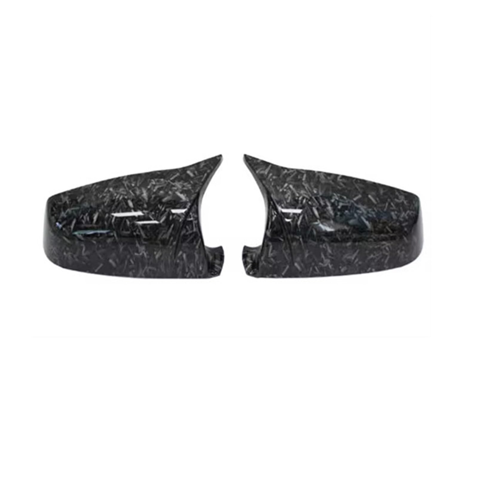 TGFCRUH Rückspiegelkappe Kompatibel Mit Für 5er F10 F11 2011 2012 2013 2014 2015 Hupenkappen M-Stil Schwarze Seite Für Außenspiegelkappenabdeckung Autoteile(Forged Grain) von TGFCRUH