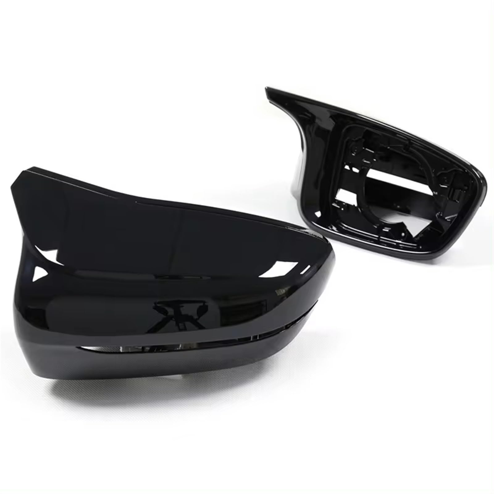 TGFCRUH Rückspiegelkappe Kompatibel Mit Für 8er G14 G15 G16 2019–2020 Spiegelabdeckung Ersatz Schwarz Glänzend Rückspiegelkappe Schale Für Anklipsen Autoteile(Glossy Black) von TGFCRUH