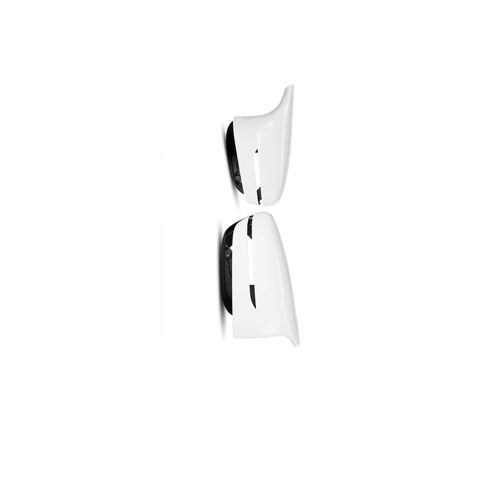 TGFCRUH Rückspiegelkappe Kompatibel Mit Für 8er G14 G15 G16 2019–2020 Spiegelabdeckung Ersatz Schwarz Glänzend Rückspiegelkappe Schale Für Anklipsen Autoteile(White) von TGFCRUH