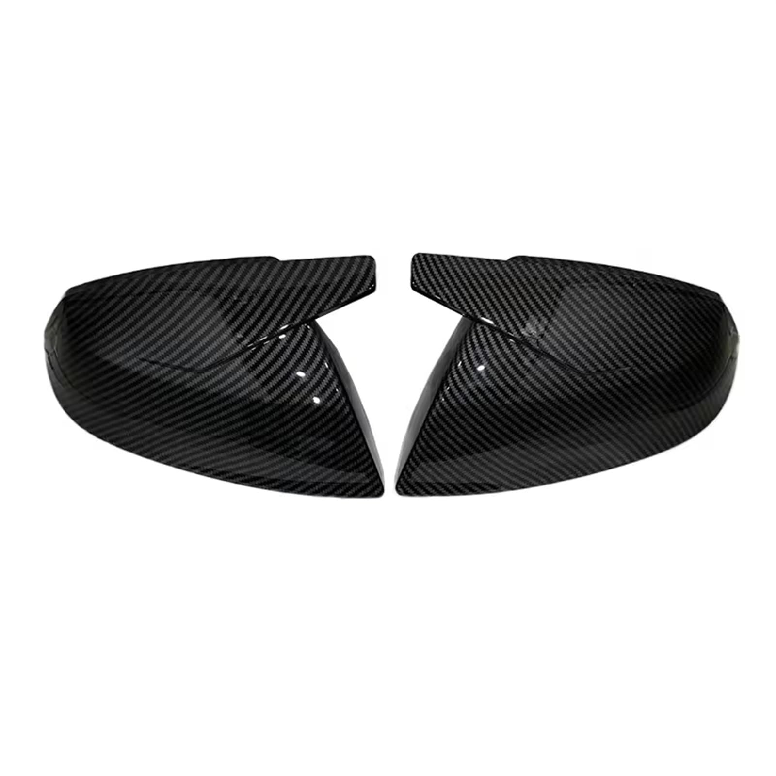 TGFCRUH Rückspiegelkappe Kompatibel Mit Für Q5 Q5L SQ5 2019 2020 2021 Rückspiegelabdeckung Ersatzlinsenkappe Autoteile Zubehör(Carbon Fiber Pattern) von TGFCRUH