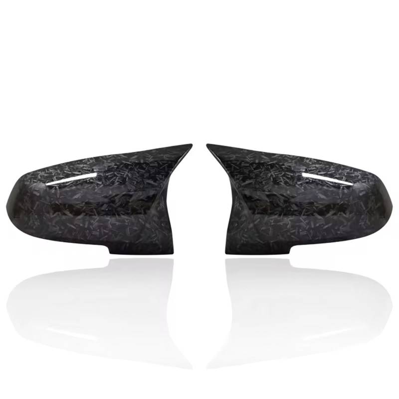 TGFCRUH Rückspiegelkappe Kompatibel Mit Für X-Serie X1 E84 2013 2014 2015 2-teilige Rückspiegel-Abdeckkappe Carbon Black Autoteile-Zubehör(Forged Carbon Look) von TGFCRUH