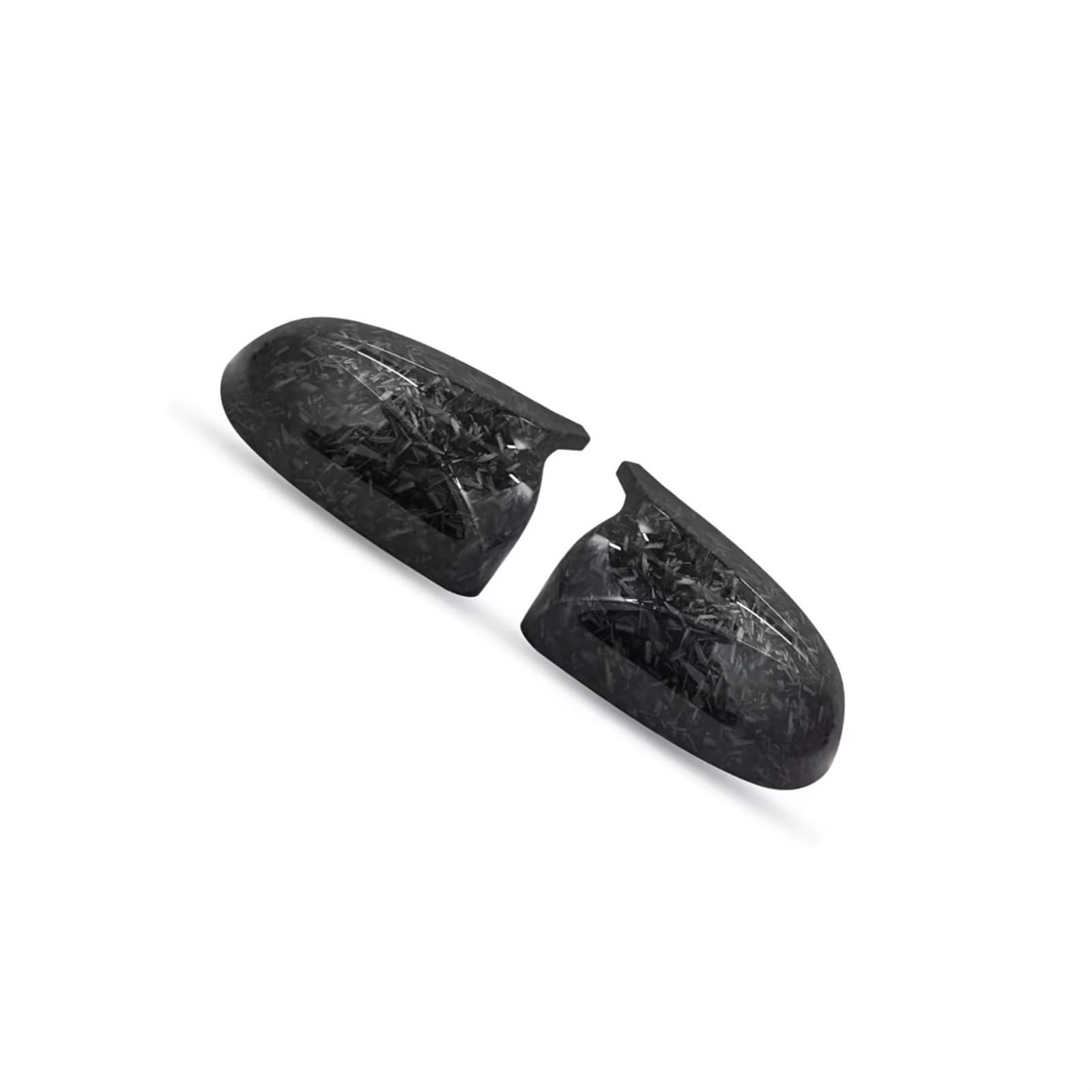 TGFCRUH Rückspiegelkappe Kompatibel Mit Für X7 G07 2019 M Style Schwarze Rückspiegelabdeckung X3M Look Autoteile Rückspiegelgehäuse Zubehör(Forged Carbon Look) von TGFCRUH