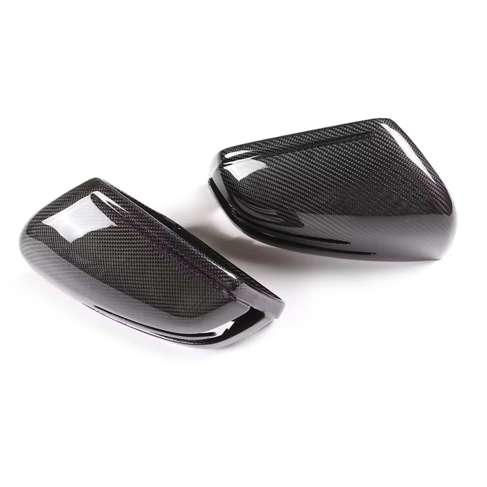 TGFCRUH Rückspiegelkappe Kompatibel Mit Mercedes Für Benz GLS-Klasse X166 2013 2014 2015 2016 Autozubehör Türspiegel-Abdeckkappe Gehäuse Rückspiegel(Bright Carbon Fiber) von TGFCRUH