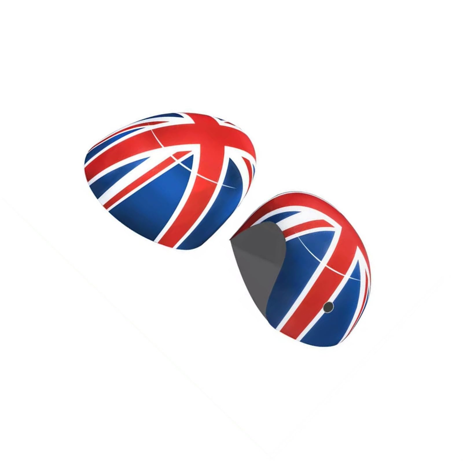 TGFCRUH Rückspiegelkappe Kompatibel Mit Mini Für Cooper F56 Für Fließheck 2014-2019 Spiegelabdeckung Rote Seitentür-Rückansichtskappe Im Union Jack-Stil Mit Lichtloch(Red) von TGFCRUH