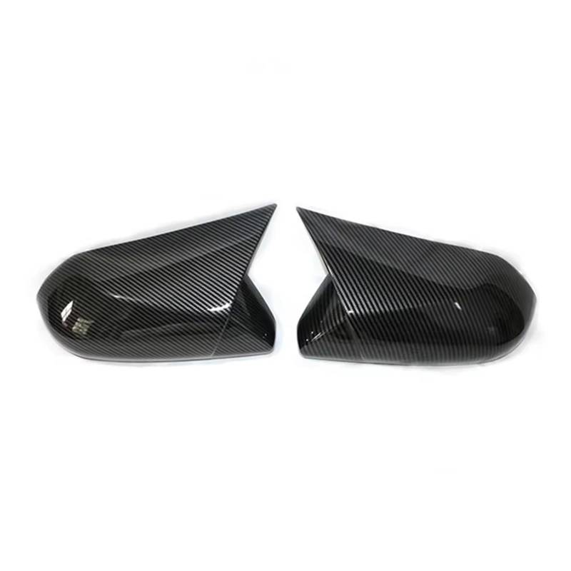 TGFCRUH Rückspiegelkappe Kompatibel Mit Toyota Für Camry 2018 2019 2020 2021 2022 2023 Seitenspiegelabdeckung Kohlefaser-Autoseitenspiegelabdeckung Autozubehör(Carbon Fiber Pattern) von TGFCRUH