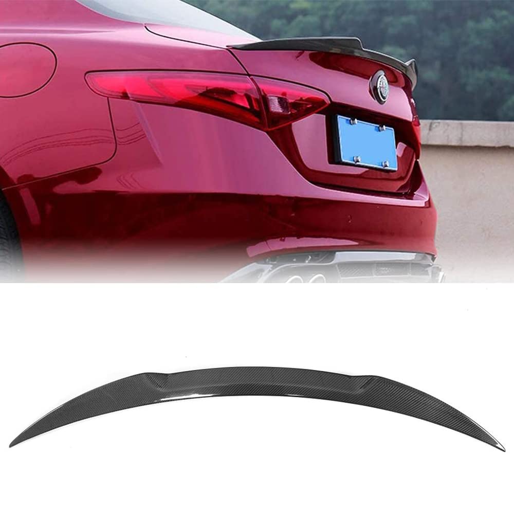 TGFOF Heckspoilerflügel aus echter Karbonfaser, passend für Romeo Giulia Quadrifoglio/Base/Quadrifoglio Verde/TI Sedan 2015–2019, schnelle Installation, spart Kraftstoffverbrauch TGFOF Heckspoilerflügel aus echter Karbonfaser, passend für Romeo Giulia Quadrifoglio/Base/Quadrifoglio Verde/TI Sedan 2015–2019, schnelle Installation, spart Kraftstoffverbrauch von TGFOF
